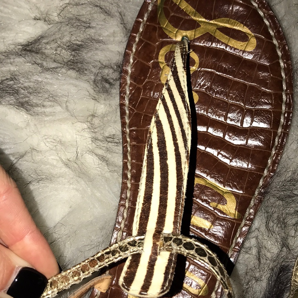 Sam Edelman Gigi Sandal. Size 8. Zebra detailing. - Picture 4 of 4